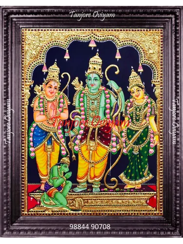 Ram mandir tanjore painting